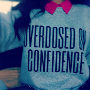 sweater overdosed confidence grey sweatshirt zendaya zendaya coleman ...