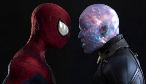Amazing Spider-Man 2 Electro and Spider-Man Face Off