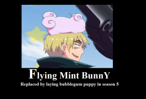 Flying mint bunny Motivational by XEPICTACOSx