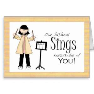 Music Teacher Thank You Card