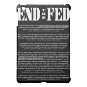 END THE FED Federal Reserve Quotes & Citations 1 iPad Mini Cases
