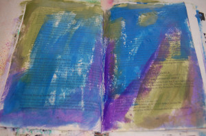 chose an analogous scheme of green, blue, purple (side by side on ...