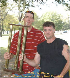 NEWS FLASH: Randy & Mark do not win the horseshoe contest in 2009.