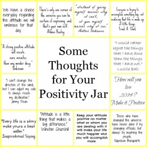 Some thoughts for your DIY Positivity Jar