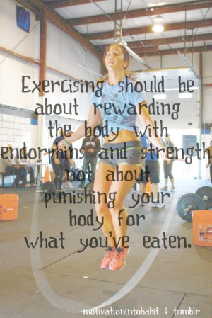 Runner Things #1343: Exercising should be about rewarding the body ...
