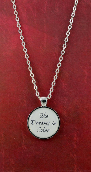 She Dreams in Color Necklace Better Man by ShakespearesSisters, $9.00