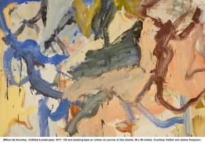 Willem de Kooning - Untitled (Landscape), 1977 - Oil and masking tape ...