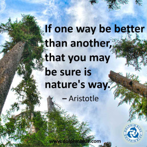 Plato And Aristotle Quotes Aristotle on nature's wisdom
