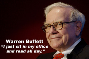 charlie munger reading quote warren buffett I just sit in my office ...