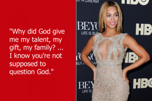 Beyonce is of the opinion that you shouldn’t question the invisible ...