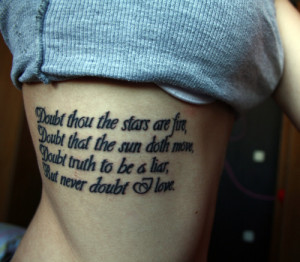 This is my first tattoo ( first of many :)) done yesterday. The quote ...