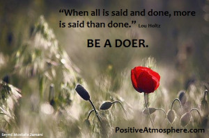 be a doer