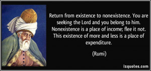 to nonexistence. You are seeking the Lord and you belong to him ...