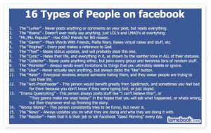 The 16 Types of People on Facebook