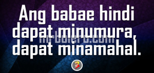 Minamahal1 Tagalog Quotes about Girls (Ang mga Babae)