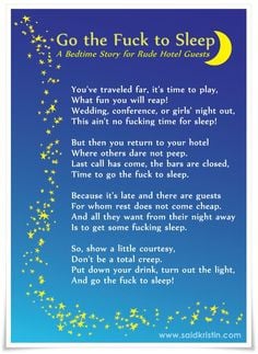 travel #humor A Bedtime Story for Rude Hotel Guests More