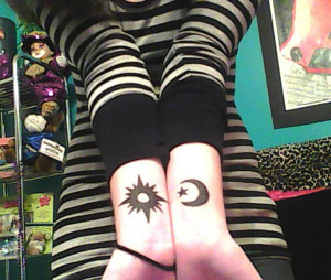 Sun And Moon Tattoo Quotes 3d moon tattoo