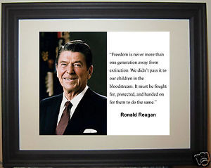 President-Ronald-Reagan-Freedom-is-never-Quote-Framed-Photo-Picture-d2