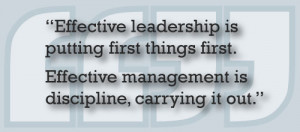 Stephen Covey, author of several best-selling management and ...