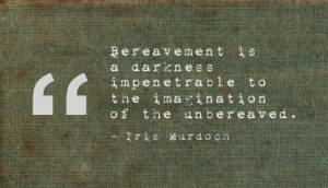 Bereavement is a darkness impenetrable to the imagination of the ...