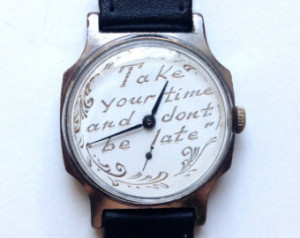 Personalized watch Engraved watch Soviet watch Russian watch mens ...