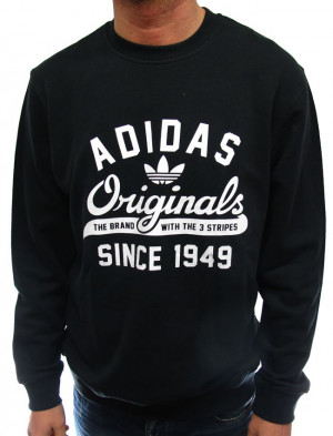Funny Quotes Adidas Mens Adidas Originals Mens Stripes Crew Sweatshirt ...