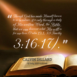 Though God has made Himself known to us in nature, it is only through ...