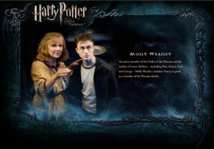 Harry Potter OOTP Character Description - Mrs. Weasley