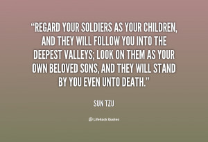quote Sun Tzu regard your soldiers as your children and 105783.png
