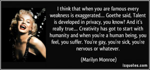 ... you're a human being, you feel, you suffer. You're gay, you're sick