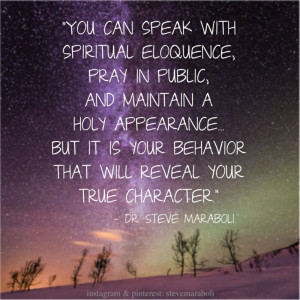 ... that will reveal your true character.