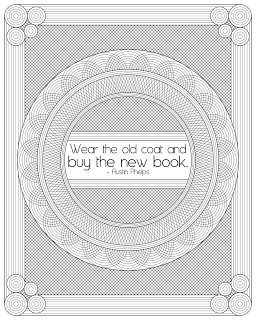 Wear the old coat printable reading quote