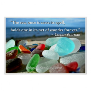 Sea Glass - The Sea Casts It's Spell Print