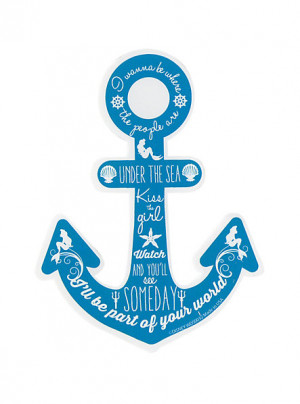 Disney The Little Mermaid Anchor Quotes Sticker SKU : 10181117 $2.99