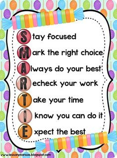 smartie test taking poem more confidence boost acrostic poems test ...