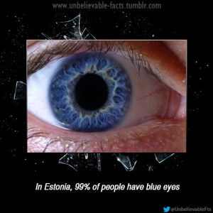 People Estonia Have Blue Eyes