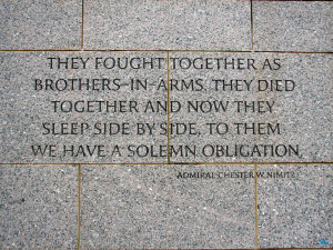WWII Memorial Quote by RichGinter