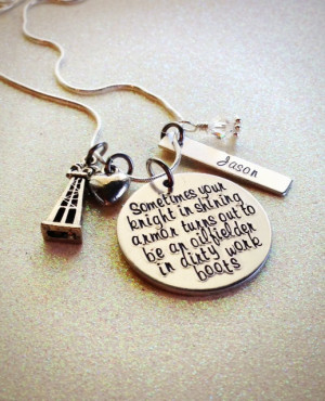 ... Stamped Oilfield Wife or Girlfriend, Knight in Shining Armor Necklace