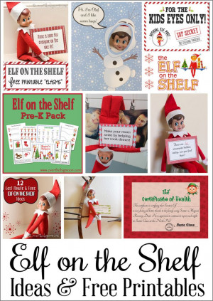 HUGE collection of Elf on the Shelf Printables & Ideas