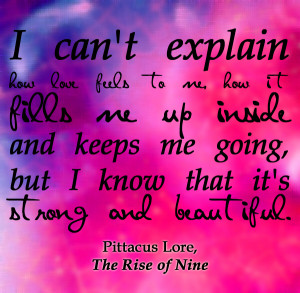 Love -- Pittacus Lore Quote by zach-hopeful