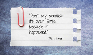 have decided to look forward to the change, rather than dread it.