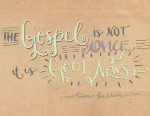 Hand Lettered Tim Keller Quote Print by nancypage, $15.20