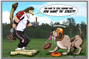 ... board, will post a cartoon inspired by the Falcons' upcoming game