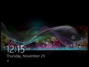 windows 8 start screen but your lock screen background and even color