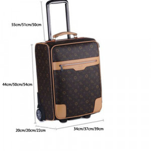 Pull Rod Oversized Brown Luggage Case For Sale size