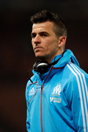 Joey Barton Joey Barton of Marseille looks on prior to the French Cup