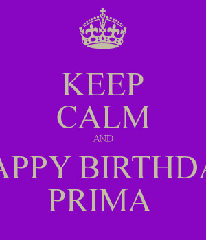 happy birthday prima