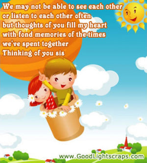 Sister orkut scraps, sister quotes, messages and graphics with sayings ...