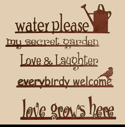 Garden Signs Metal Wall Art