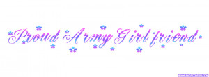 Proud Army Girlfriend Flowers Facebook Cover - PageCovers.